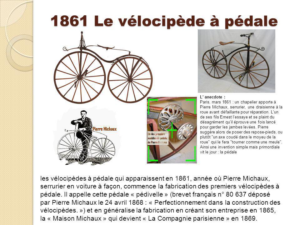 Evolution du velo de best sale 1817 a nos jours